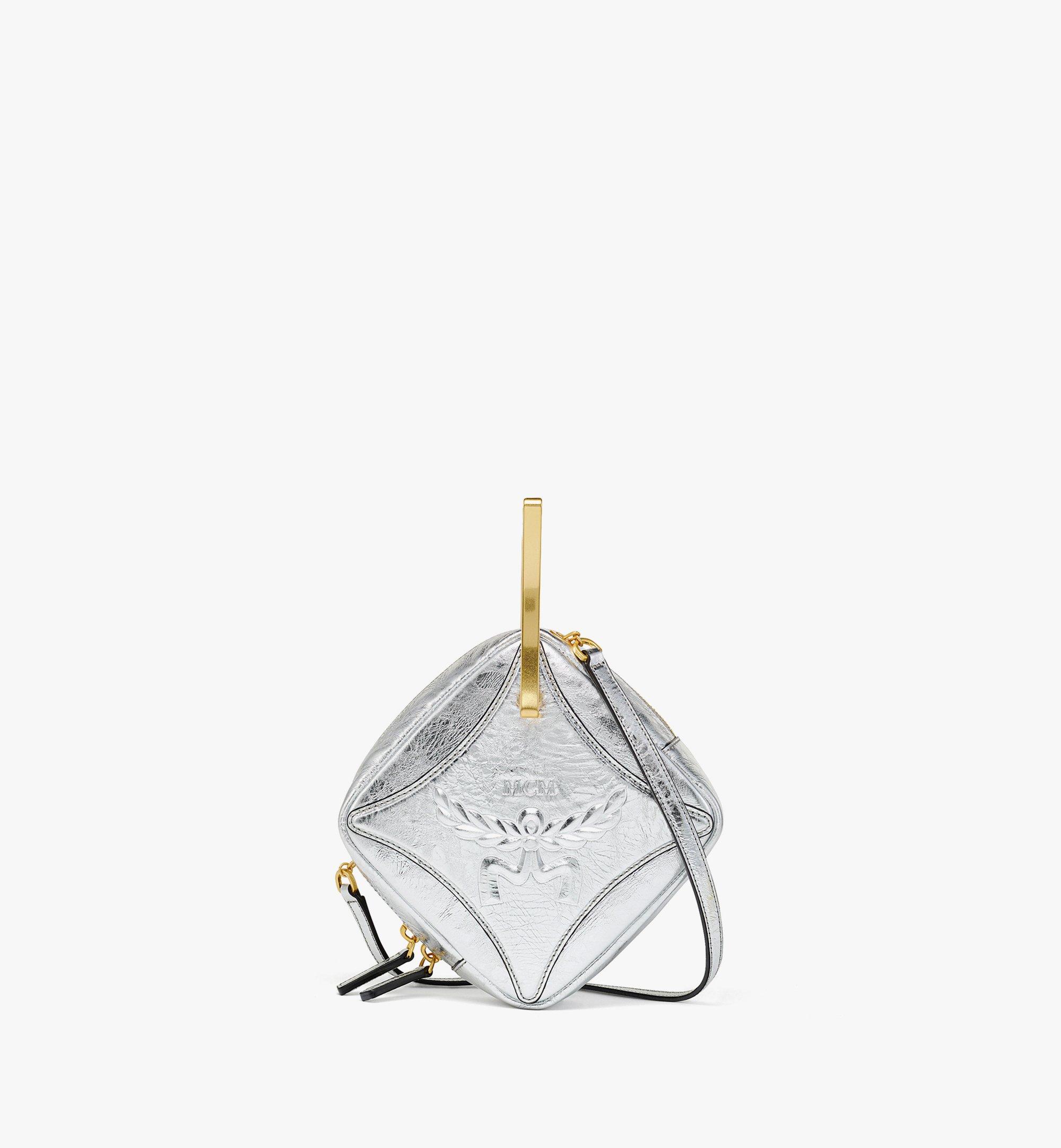 Diamond Logo Crossbody in Metallic Calf Leather 1